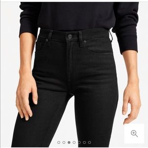 Everlane black denim high rise skinny sz 28